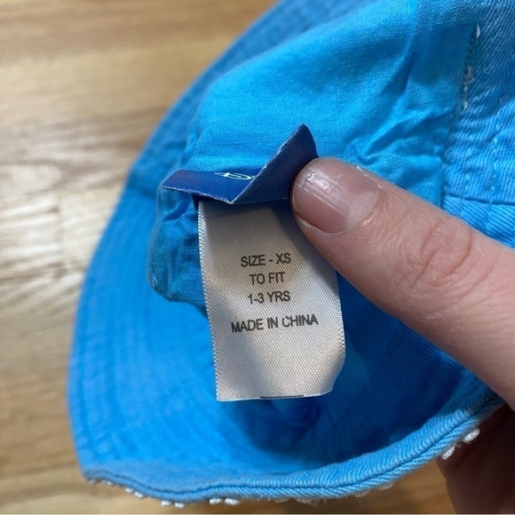 Disney Frozen Bucket Hat Kids Elsa Anna XS 1-3 Years Blue Sun Summer - Picture 6 of 7